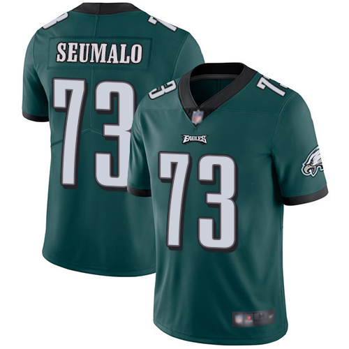 Men Philadelphia Eagles #73 Isaac Seumalo Midnight Green Team Color Vapor Untouchable NFL Jersey Limited